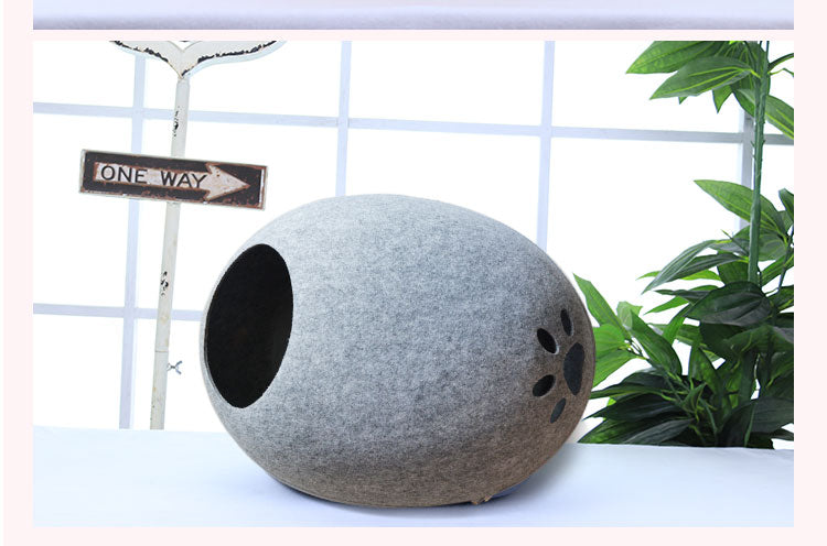 Casa para Mascotas, Cama Semiabierta Lavable para Gatos y Perros