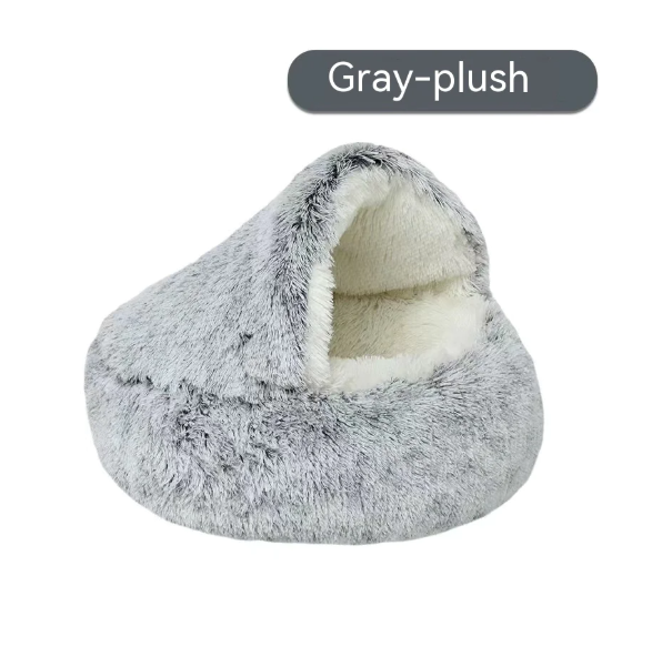 Nido de cama para gatos semicerrado