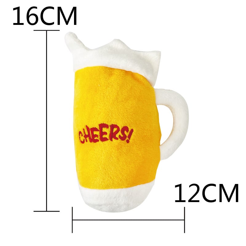 Juguete para Perro de Fruta en Forma de Hamburguesa con Sonido