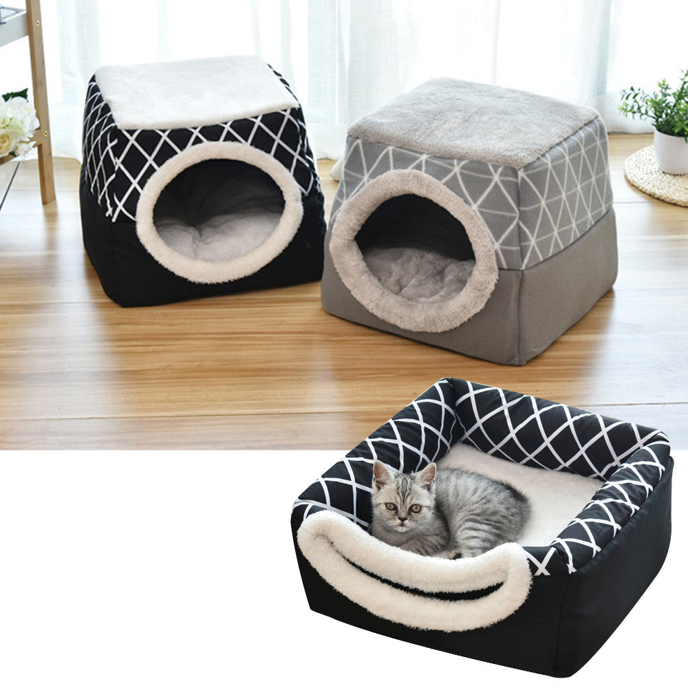 Villa Cama para Perros y Gatos - Cápsula Espacial de Doble Uso