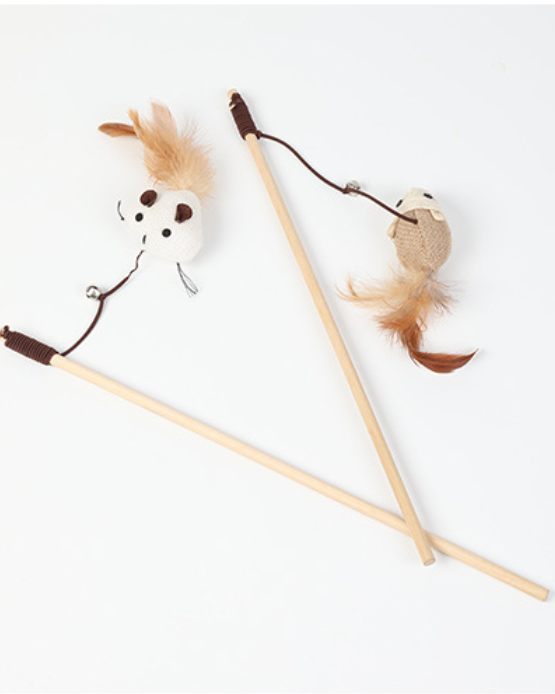 Juguetes para Gatos al Por Mayor - Varita Interactiva de Sisal para Gatos