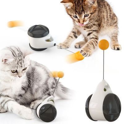 Nuevo Juguete Oscilante para Gatos con Dispensador de Golosinas