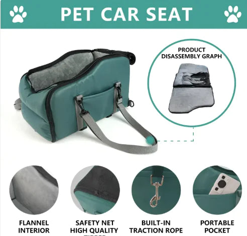 Colchoneta portátil y lavable para mascotas para el coche