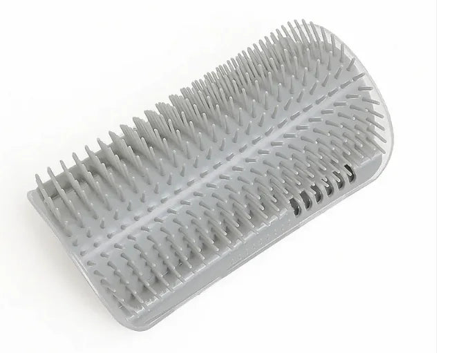 Rascador Esquinero para Gatos con Cepillo de Masaje