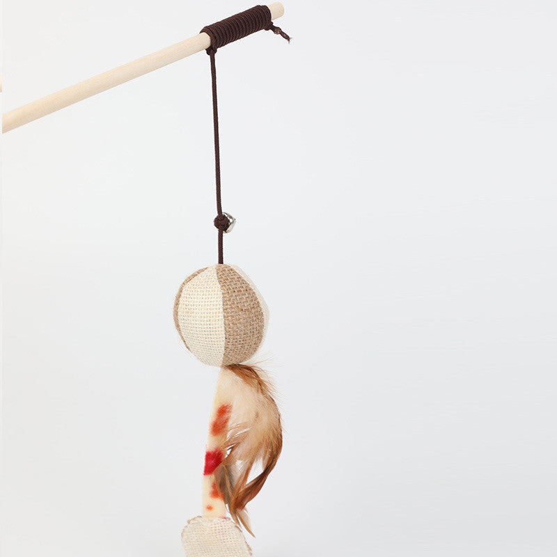 Juguetes para Gatos al Por Mayor - Varita Interactiva de Sisal para Gatos