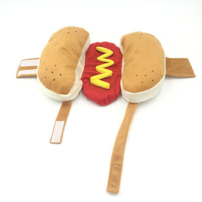 Ropa para Mascotas Hot Dog Burger para Gatos y Perros